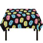 Happy Macarons Pattern Print Tablecloth