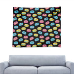 Happy Macarons Pattern Print Tapestry