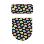Happy Macarons Pattern Print Toilet Lid And Tank Cover Set