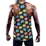 Happy Macarons Pattern Print Training Tank Top