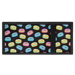 Happy Macarons Pattern Print Trifold Wallet