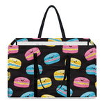 Happy Macarons Pattern Print Utility Tote Bag