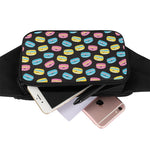 Happy Macarons Pattern Print Waist Bag