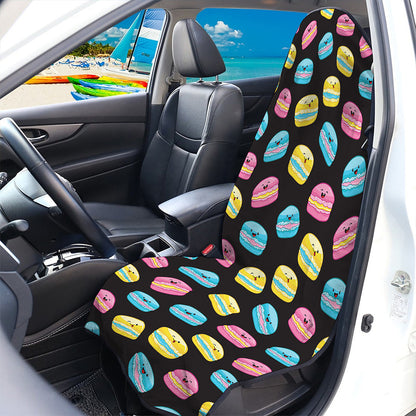 Happy Macarons Pattern Print Waterproof Car Seat Cover