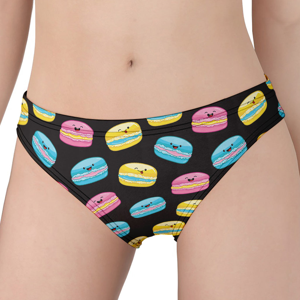 Happy Macarons Pattern Print Women's Panties