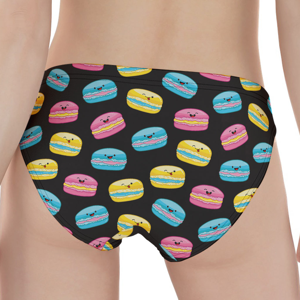 Happy Macarons Pattern Print Women's Panties