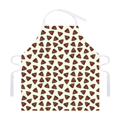 Happy Poop Pattern Print Adjustable Apron