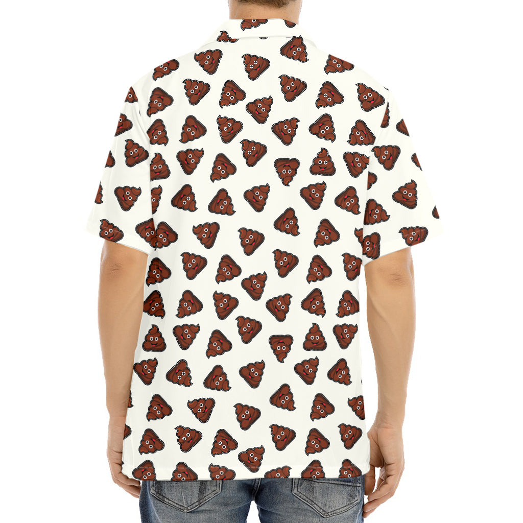 Happy Poop Pattern Print Aloha Shirt