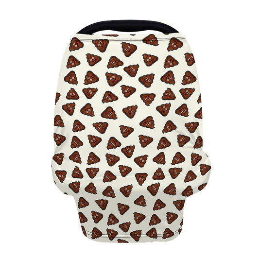 Happy Poop Pattern Print Baby Seat Cover
