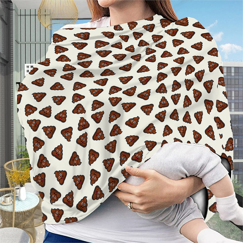 Happy Poop Pattern Print Baby Seat Cover
