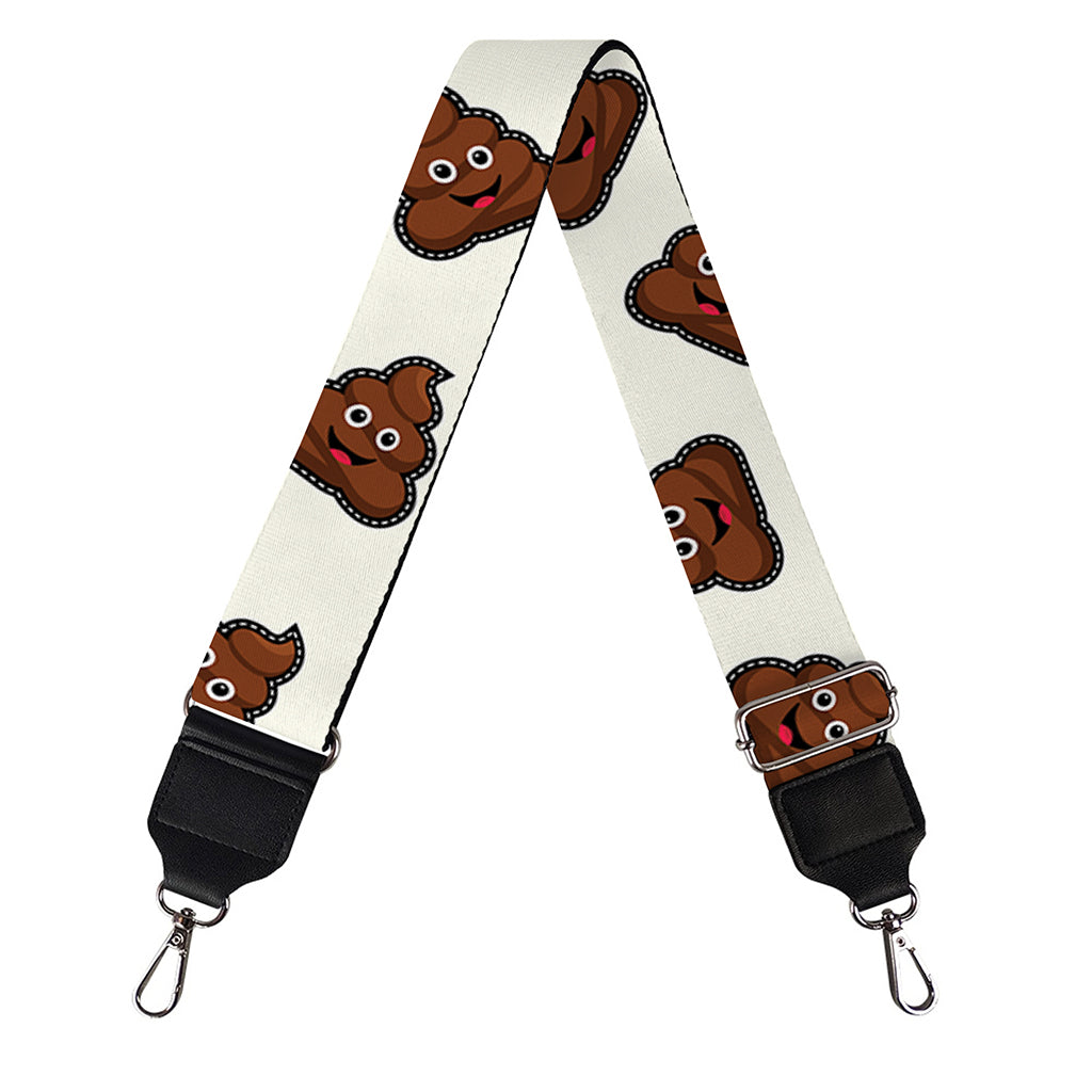 Happy Poop Pattern Print Bag Strap