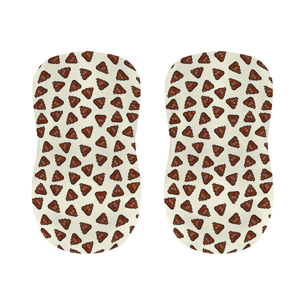 Happy Poop Pattern Print Bar Stool Covers