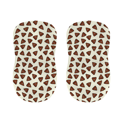 Happy Poop Pattern Print Bar Stool Covers