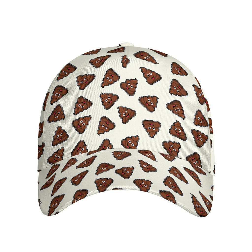 Happy Poop Pattern Print Baseball Cap