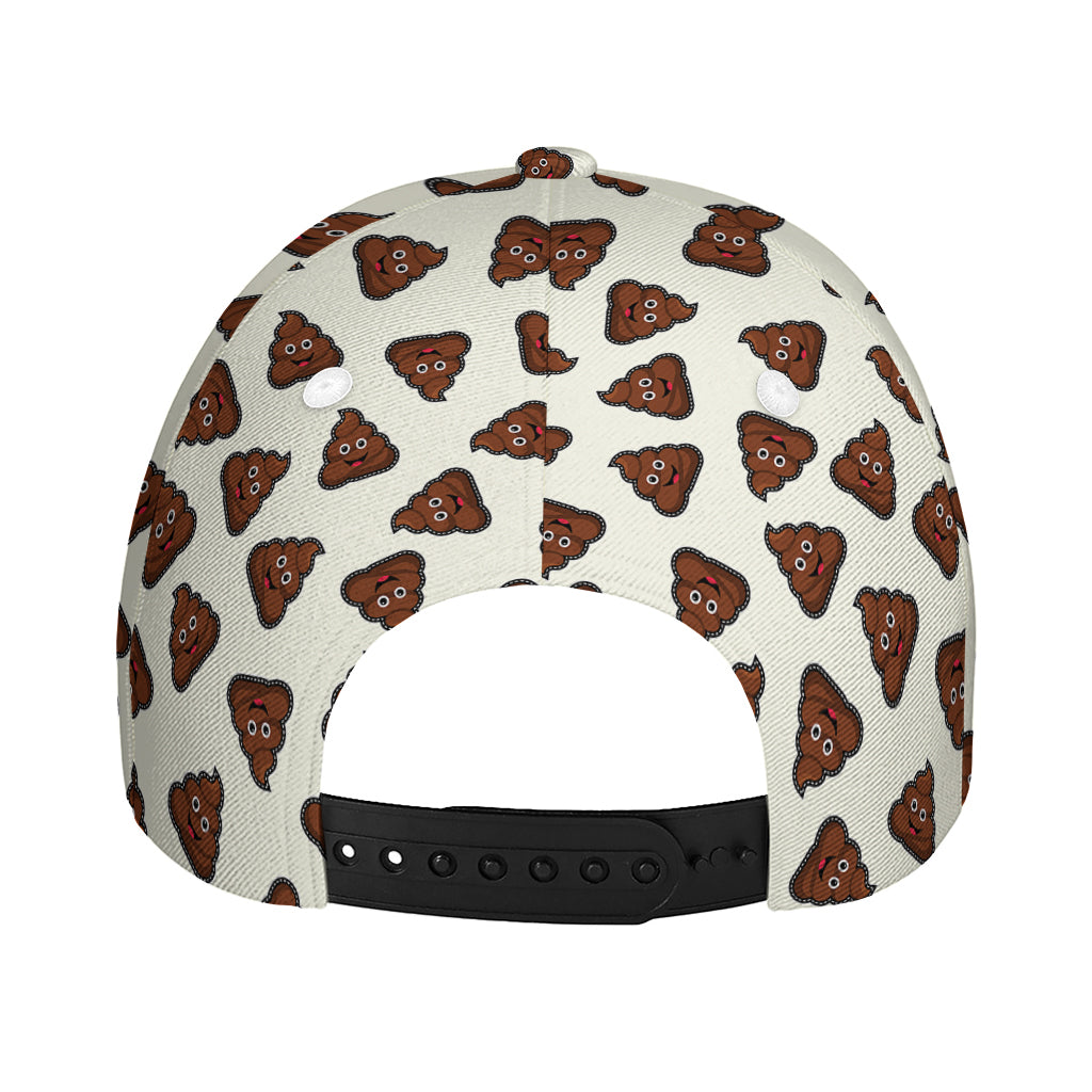 Happy Poop Pattern Print Baseball Cap