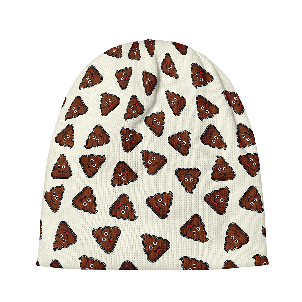 Happy Poop Pattern Print Beanie