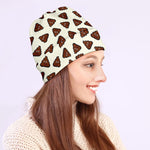 Happy Poop Pattern Print Beanie