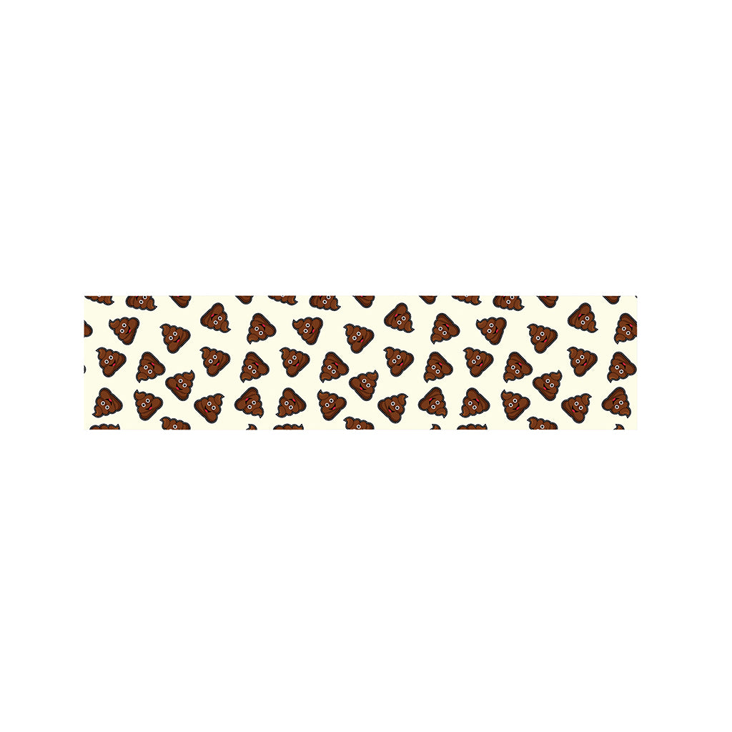 Happy Poop Pattern Print Bed Runner