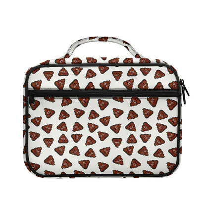Happy Poop Pattern Print Briefcase Bible Bag
