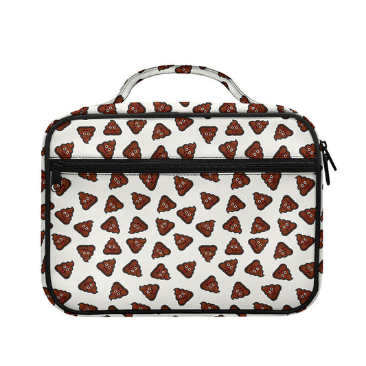 Happy Poop Pattern Print Briefcase Bible Bag