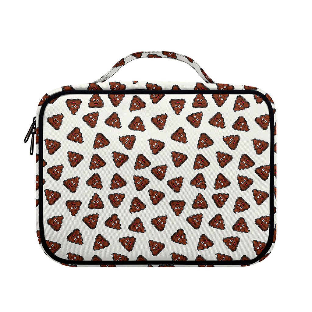 Happy Poop Pattern Print Briefcase Bible Bag