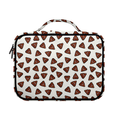 Happy Poop Pattern Print Briefcase Bible Bag