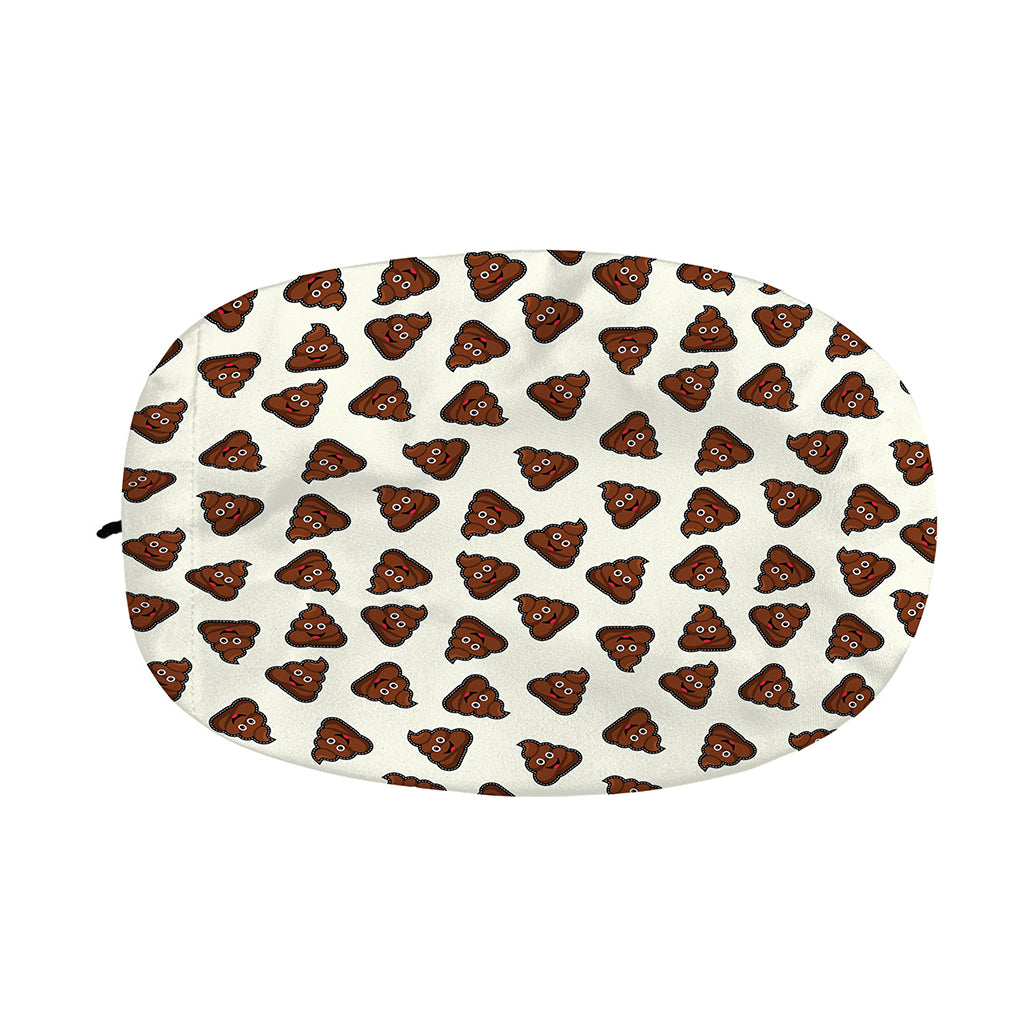 Happy Poop Pattern Print Car Side Mirror Covers