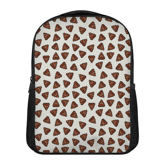 Happy Poop Pattern Print Casual Backpack