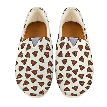 Happy Poop Pattern Print Casual Shoes