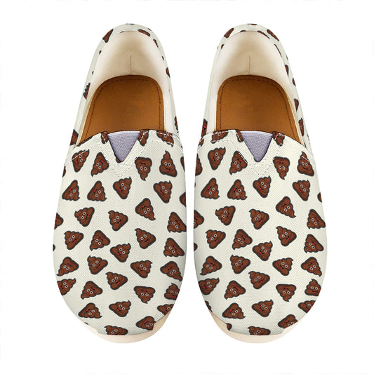 Happy Poop Pattern Print Casual Shoes