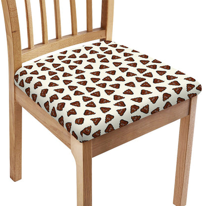 Happy Poop Pattern Print Chair Cushion Cover