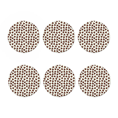 Happy Poop Pattern Print Coaster Set
