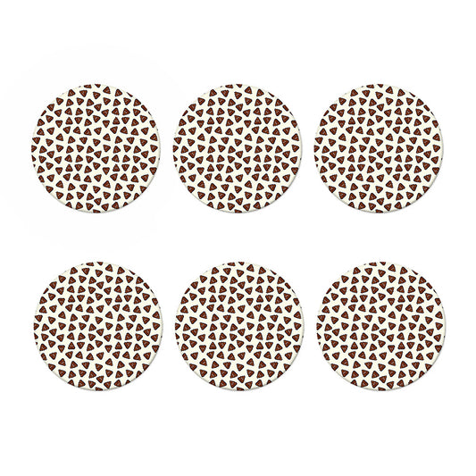 Happy Poop Pattern Print Coaster Set