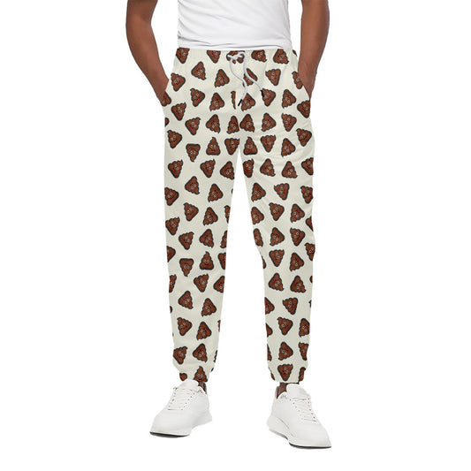 Happy Poop Pattern Print Cotton Pants