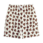Happy Poop Pattern Print Cotton Shorts