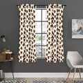 Happy Poop Pattern Print Grommet Curtain Panels