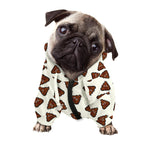 Happy Poop Pattern Print Dog Zip Up Hoodie