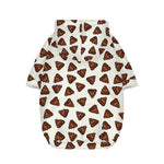 Happy Poop Pattern Print Dog Zip Up Hoodie