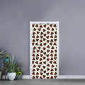 Happy Poop Pattern Print Door Sticker