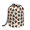 Happy Poop Pattern Print Drawstring Makeup Bag
