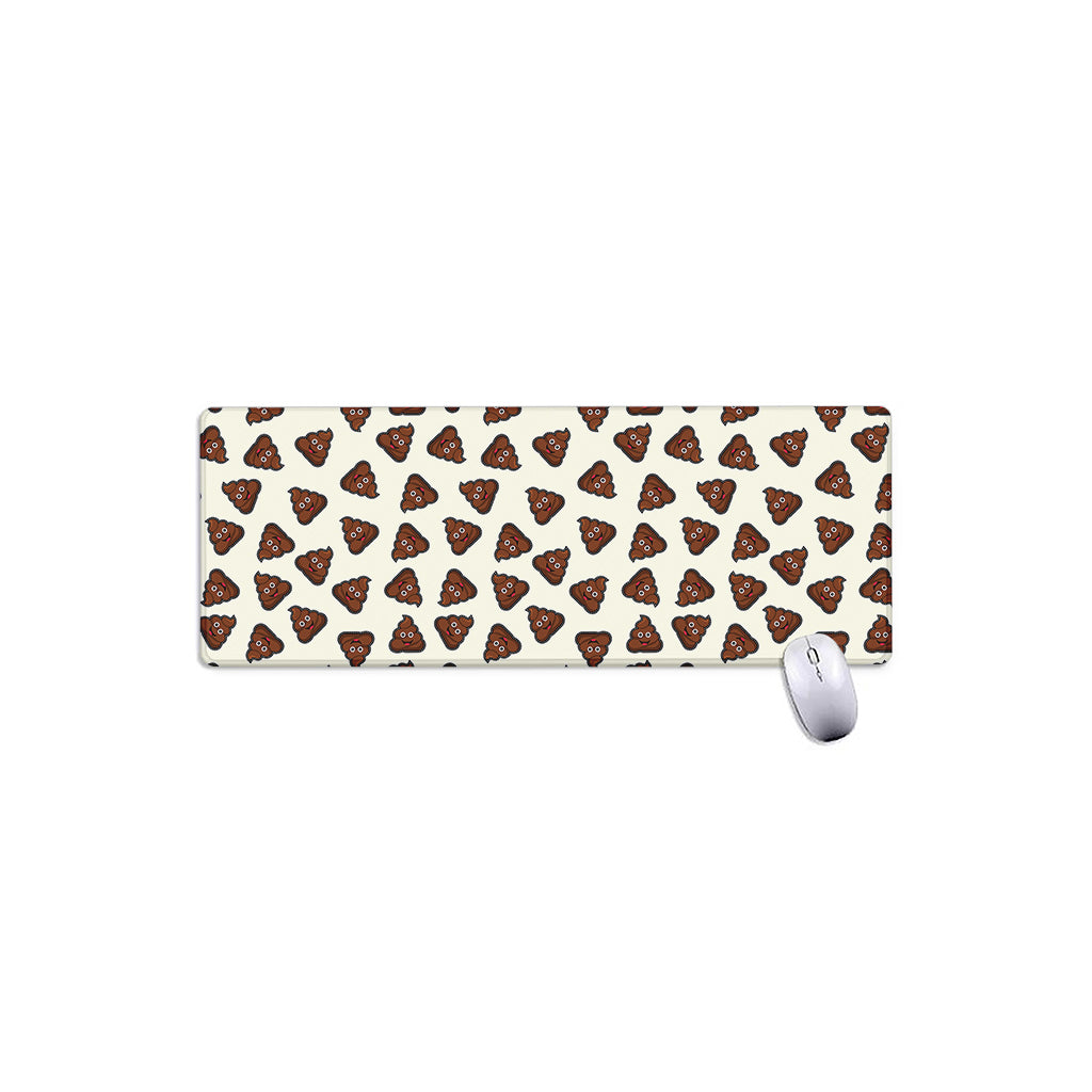 Happy Poop Pattern Print Extended Mouse Pad