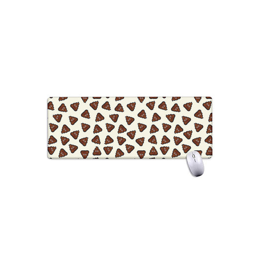 Happy Poop Pattern Print Extended Mouse Pad