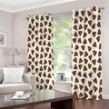 Happy Poop Pattern Print Extra Wide Grommet Curtains
