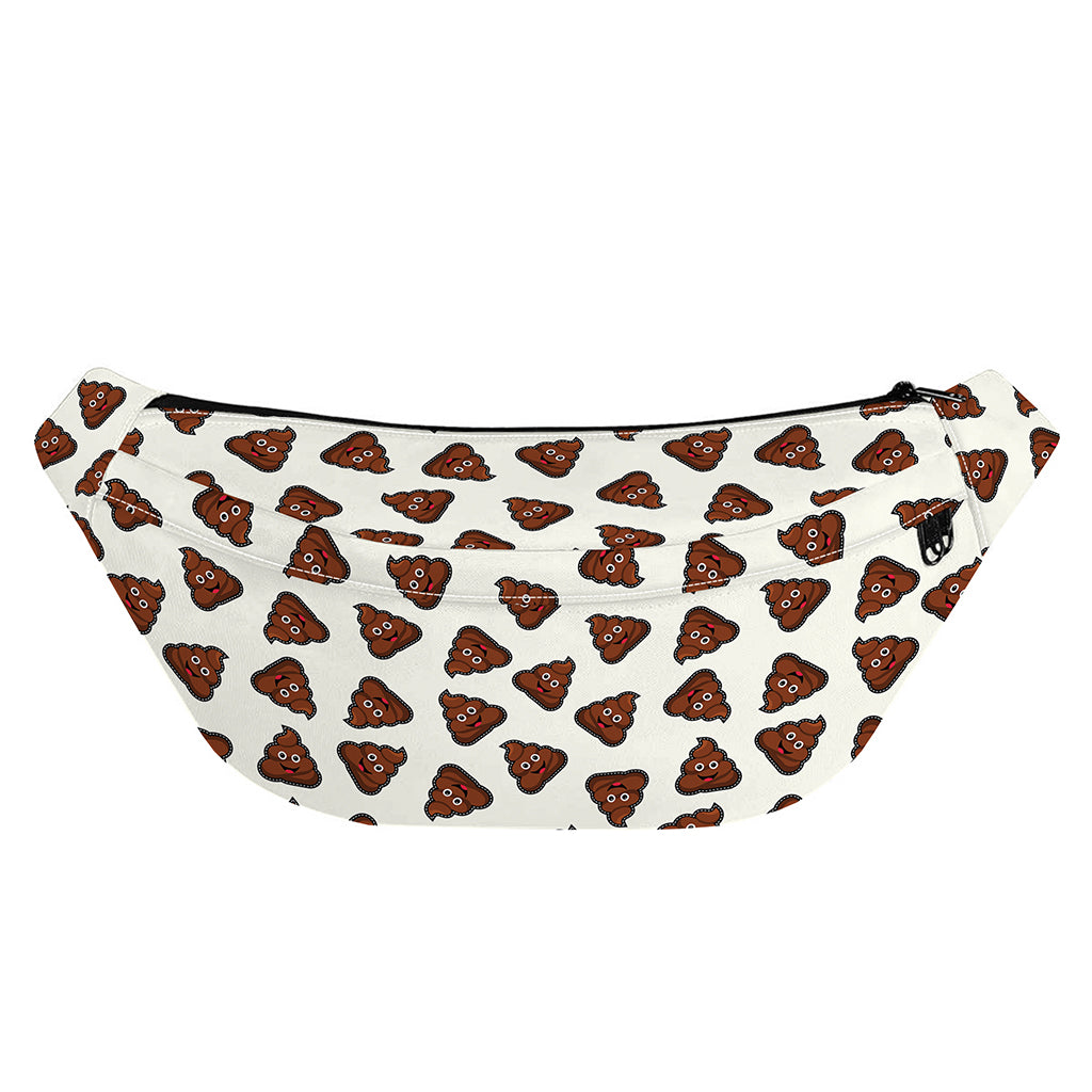 Happy Poop Pattern Print Fanny Pack