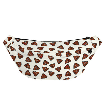 Happy Poop Pattern Print Fanny Pack