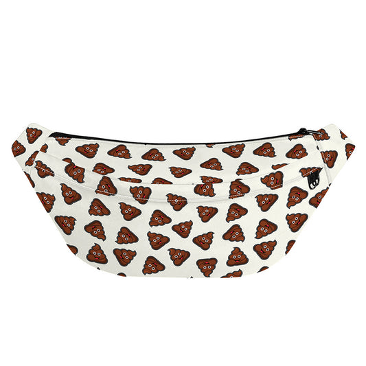 Happy Poop Pattern Print Fanny Pack