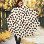 Happy Poop Pattern Print Foldable Umbrella