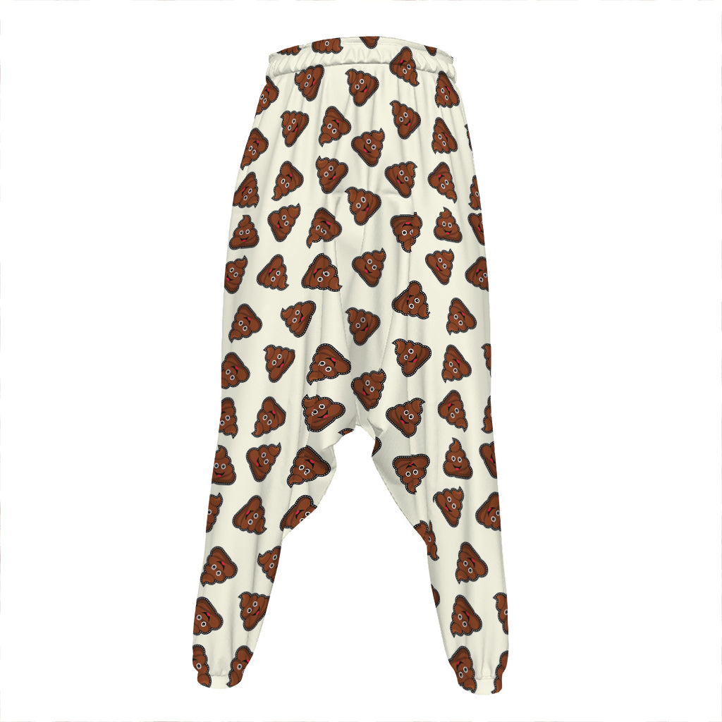 Happy Poop Pattern Print Hammer Pants