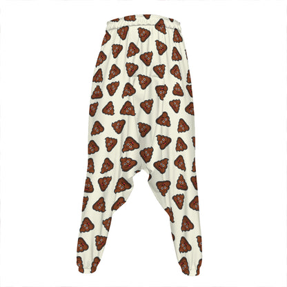 Happy Poop Pattern Print Hammer Pants