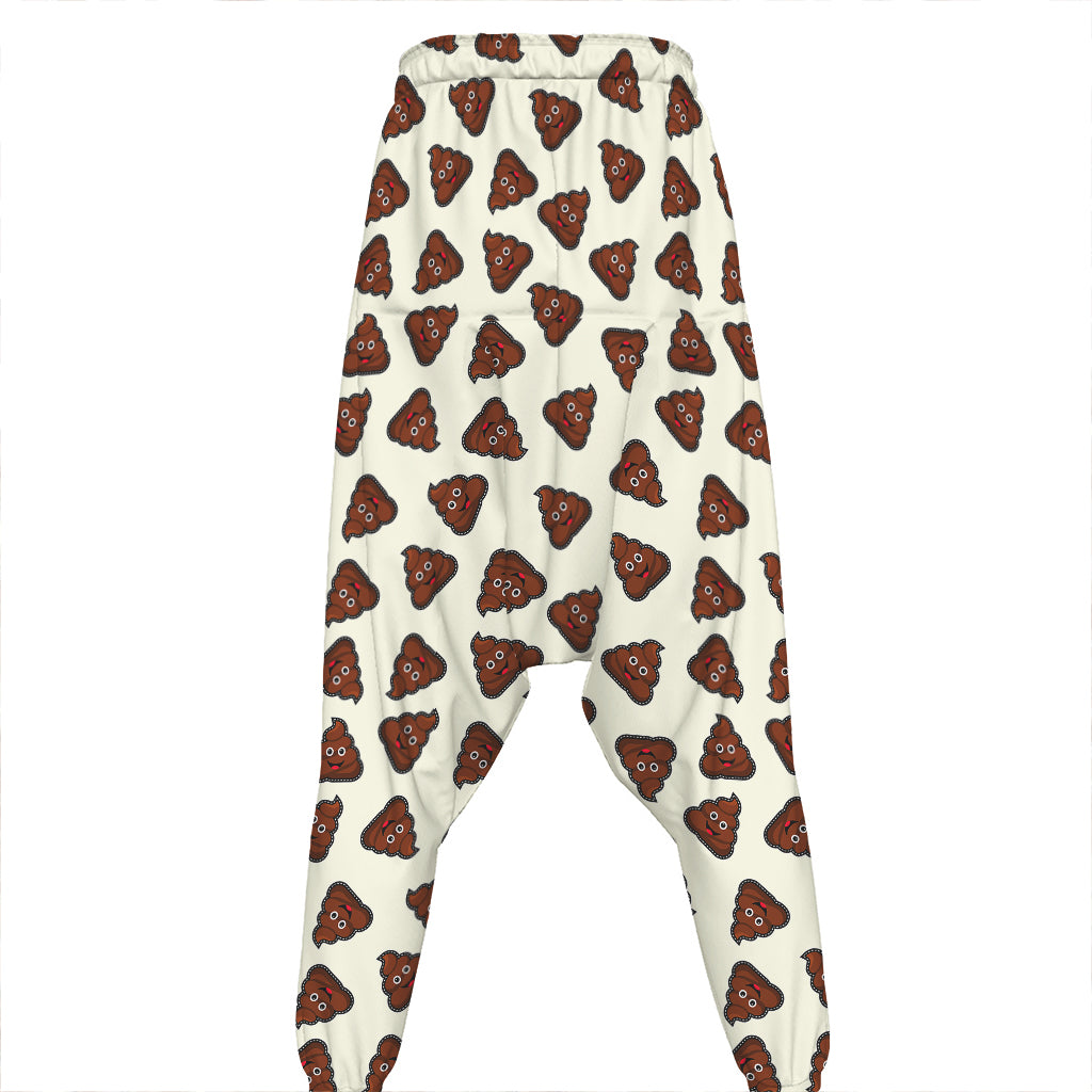 Happy Poop Pattern Print Hammer Pants